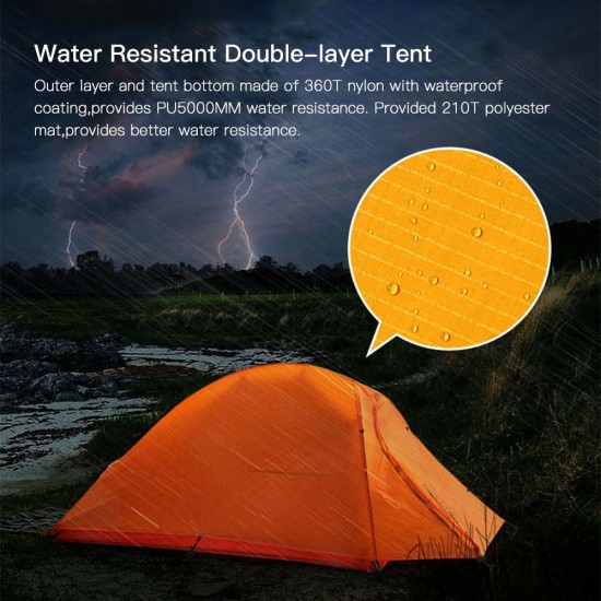 Double Layer Waterproof Ultralight Tent for Outdoor Backpacking Camping Hiking Fishing Double Layer Waterproof Ultralight Tent for Outdoor Backpacking Camping Hiking Fishing