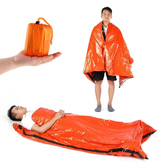Portable Lightweight Outdoor Emergency Sleeping Bag with Drawstring Sack for Camping Travel Hiking Portable Lightweight Outdoor Emergency Sleeping Bag with Drawstring Sack for Camping Travel Hiking