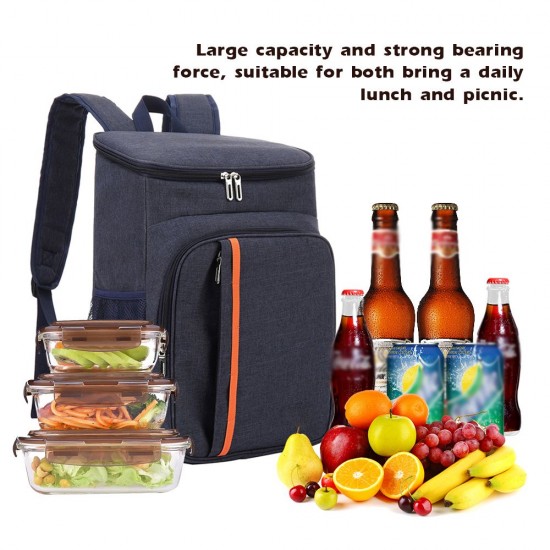18L Large Capacity Leak Proof Lunch Backpack Thermal Large Picnic Cool and Warm Insulated Bag Outdoor Food and Beverage Storage Shoulder Bag 18L Large Capacity Leak Proof Lunch Backpack Thermal Large Picnic Cool and Warm Insulated Bag Outdoor Food and Beverage Storage Shoulder Bag