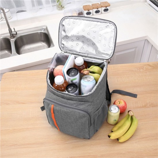 18L Large Capacity Leak Proof Lunch Backpack Thermal Large Picnic Cool and Warm Insulated Bag Outdoor Food and Beverage Storage Shoulder Bag 18L Large Capacity Leak Proof Lunch Backpack Thermal Large Picnic Cool and Warm Insulated Bag Outdoor Food and Beverage Storage Shoulder Bag