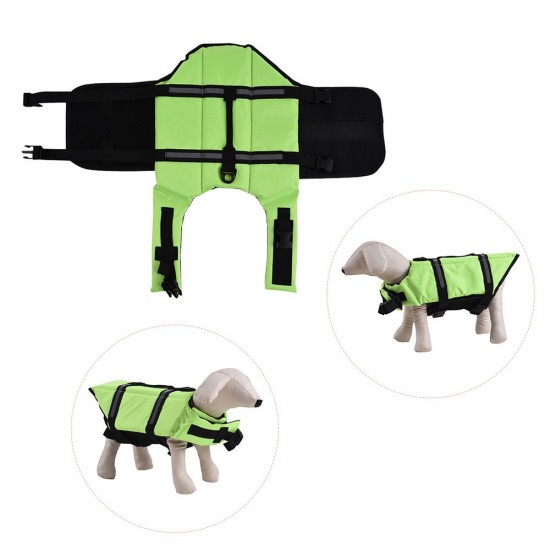 Pets Dog Life Jacket Buoyant Secure Float Vest Outdoor Water Swimming Safety Preserver Adjustable Reflecting Padding Clothing Pets Dog Life Jacket Buoyant Secure Float Vest Outdoor Water Swimming Safety Preserver Adjustable Reflecting Padding Clothing