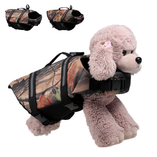 Dog Life Vest Camouflage Reflective Stripe Life Jacket Floating Coat for Big Size Dogs Swimming Safety Dog Life Vest Camouflage Reflective Stripe Life Jacket Floating Coat for Big Size Dogs Swimming Safety