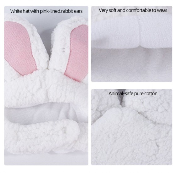 Cute Pet Rabbit Ears Hat for Cat Cosplay Clothes Fancy Pet Bunny Cap Halloween Easter Birthday Photo Shoot Dress for Cat Cute Pet Rabbit Ears Hat for Cat Cosplay Clothes Fancy Pet Bunny Cap Halloween Easter Birthday Photo Shoot Dress for Cat