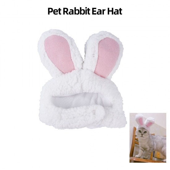 Cute Pet Rabbit Ears Hat for Cat Cosplay Clothes Fancy Pet Bunny Cap Halloween Easter Birthday Photo Shoot Dress for Cat Cute Pet Rabbit Ears Hat for Cat Cosplay Clothes Fancy Pet Bunny Cap Halloween Easter Birthday Photo Shoot Dress for Cat