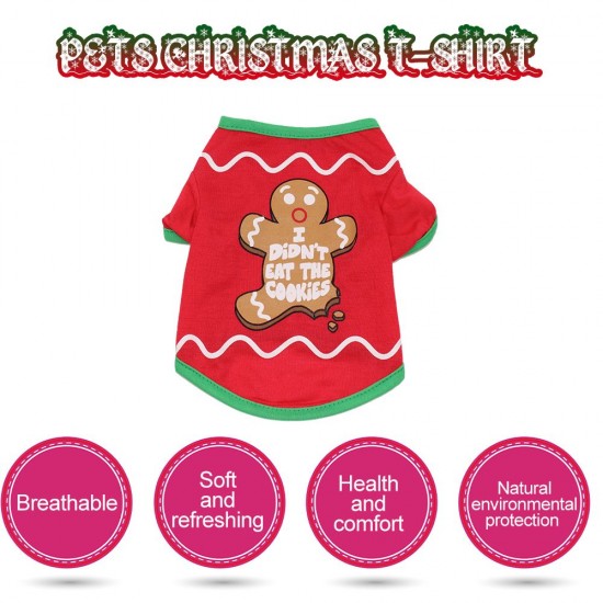 Pets Christmas T-Shirt for Dogs Christmas Pet Clothes Christmas Pet Costume Dog Shirt Dog T-Shirts Pets Christmas T-Shirt for Dogs Christmas Pet Clothes Christmas Pet Costume Dog Shirt Dog T-Shirts
