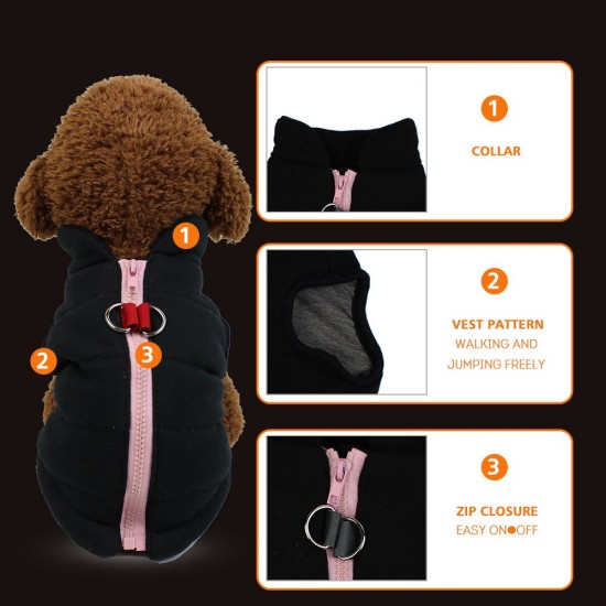 Dog Autumn&winter Cotton Vest Pet Coat Dog Jacket Winter Dog Pet Jacket Vest Warm Pet Outfit Clothes Cozy Design Puppy Warm Vest Dog Autumn&winter Cotton Vest Pet Coat Dog Jacket Winter Dog Pet Jacket Vest Warm Pet Outfit Clothes Cozy Design Puppy Warm Vest