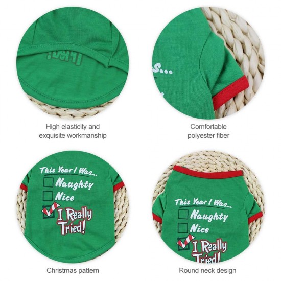 Dog shirt Dog Christmas T-shirt Pet T-shirt Dogs Christmas T-Shirt Summer Dog T-shirt Pet Dogs Clothing Christmas Dog Clothing Polyester T-shirt Puppy Costume Dog shirt Dog Christmas T-shirt Pet T-shirt Dogs Christmas T-Shirt Summer Dog T-shirt Pet Dogs Clothing Christmas Dog Clothing Polyester T-shirt Puppy Costume