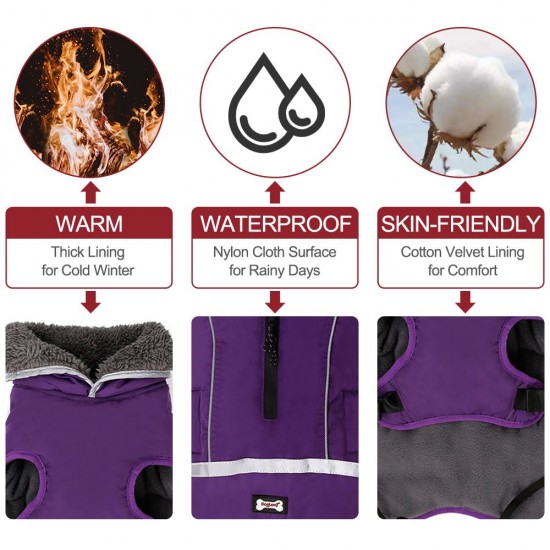 Dog Vest Cold Weather Dog Coats for Winter Warm Fleece Dog Clothes for Small Medium Large Dogs Dog Vest Cold Weather Dog Coats for Winter Warm Fleece Dog Clothes for Small Medium Large Dogs