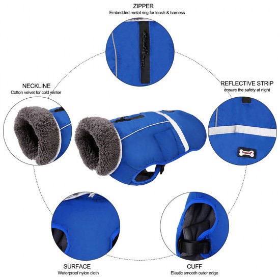Dog Vest Cold Weather Dog Coats for Winter Warm Fleece Dog Clothes for Small Medium Large Dogs Dog Vest Cold Weather Dog Coats for Winter Warm Fleece Dog Clothes for Small Medium Large Dogs