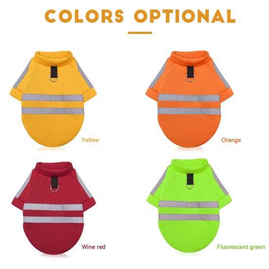 Dog Reflective Clothes Dog Pullover Pet Clothes with Leash Hole for Small Medium Large Dogs Pets Dog Reflective Clothes Dog Pullover Pet Clothes with Leash Hole for Small Medium Large Dogs Pets