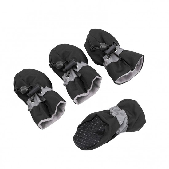 Antiskid Puppy Shoes 4pcs Soft-soled Dog Shoes with Adjustable Drawstring Waterproof Dog Boots Pet Paw Care Protector for Small, Medium Pets Dogs Antiskid Puppy Shoes 4pcs Soft-soled Dog Shoes with Adjustable Drawstring Waterproof Dog Boots Pet Paw Care Protector for Small, Medium Pets Dogs
