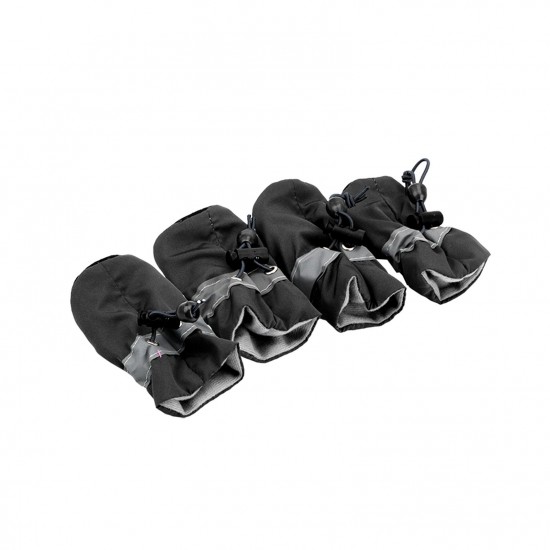 Antiskid Puppy Shoes 4pcs Soft-soled Dog Shoes with Adjustable Drawstring Waterproof Dog Boots Pet Paw Care Protector for Small, Medium Pets Dogs Antiskid Puppy Shoes 4pcs Soft-soled Dog Shoes with Adjustable Drawstring Waterproof Dog Boots Pet Paw Care Protector for Small, Medium Pets Dogs