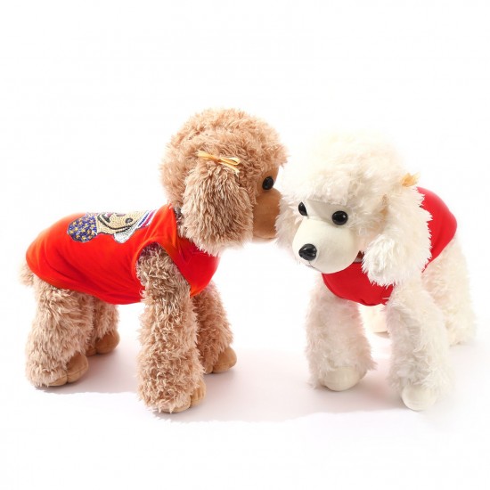 Diamond Painting Clothes for Small Dogs Cute Pattern DIY Diamond Painting Pet Vest Diamond Painting Clothes for Small Dogs Cute Pattern DIY Diamond Painting Pet Vest