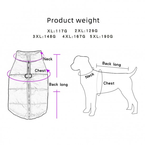 Waterproof Windproof Dog Coat, Autumn and Winter Dog Jacket, Extra Cotton Thickened Dog Clothing Warm Pet Dog Vest Dog Cotton Coat Waterproof Windproof Dog Coat, Autumn and Winter Dog Jacket, Extra Cotton Thickened Dog Clothing Warm Pet Dog Vest Dog Cotton Coat