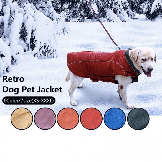 Dog Winter Jacket Padded Reflective Warm Quilted Outdoor Pet Vest Dog Winter Jacket Padded Reflective Warm Quilted Outdoor Pet Vest