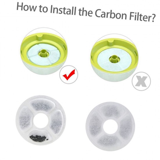 Flower Fountain Filters Replacement Filters Pet Fountain Cat Water Dispenser for Dadypet Pet Water Fountain Healthy and Hygienic Drinking Fountain 6 Pieces/Box Flower Fountain Filters Replacement Filters Pet Fountain Cat Water Dispenser for Dadypet Pet Water Fountain Healthy and Hygienic Drinking Fountain 6 Pieces/Box