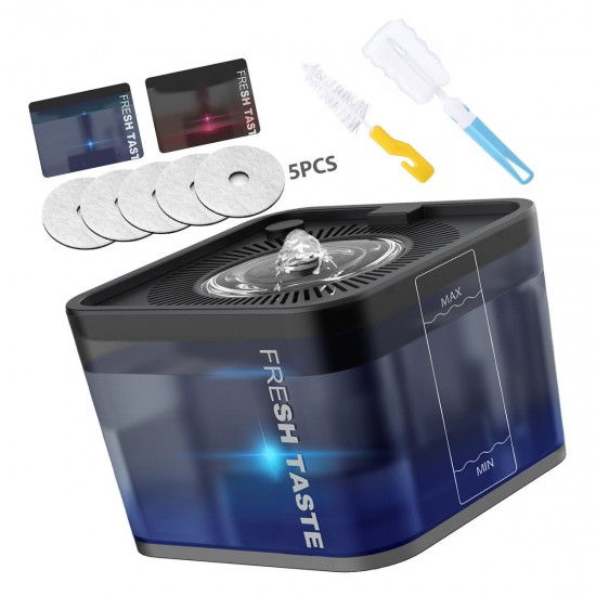 2.5L Automatic Pet Water Fountain Silent Drinking Electric Water Dispenser Feeder Bowl with LED Light for Cats Dogs Multiple Pets 2.5L Automatic Pet Water Fountain Silent Drinking Electric Water Dispenser Feeder Bowl with LED Light for Cats Dogs Multiple Pets