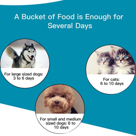 Automatic Pet Water Food Dispenser 3.8L Large Capacity Self-Dispensing Gravity Pet Feeder Waterer Cat Dog Feeding Bowl Drinking Water/Automatic Feeding Pet Supplies 1# Automatic Pet Water Food Dispenser 3.8L Large Capacity Self-Dispensing Gravity Pet Feeder Waterer Cat Dog Feeding Bowl Drinking Water/Automatic Feeding Pet Supplies 1#