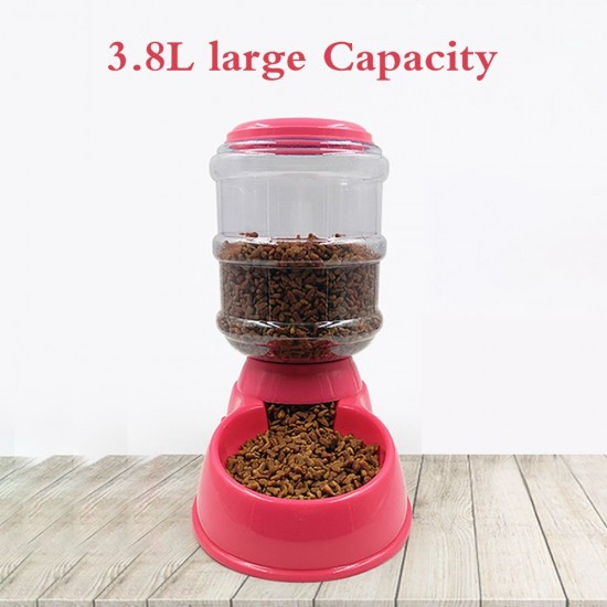 Automatic Pet Water Food Dispenser 3.8L Large Capacity Self-Dispensing Gravity Pet Feeder Waterer Cat Dog Feeding Bowl Drinking Water/Automatic Feeding Pet Supplies 1# Automatic Pet Water Food Dispenser 3.8L Large Capacity Self-Dispensing Gravity Pet Feeder Waterer Cat Dog Feeding Bowl Drinking Water/Automatic Feeding Pet Supplies 1#