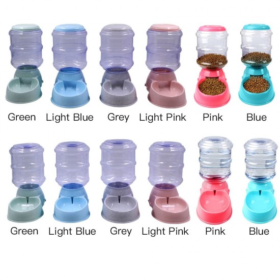 Automatic Pet Water Food Dispenser 3.8L Large Capacity Self-Dispensing Gravity Pet Feeder Waterer Cat Dog Feeding Bowl Drinking Water/Automatic Feeding Pet Supplies 1# Automatic Pet Water Food Dispenser 3.8L Large Capacity Self-Dispensing Gravity Pet Feeder Waterer Cat Dog Feeding Bowl Drinking Water/Automatic Feeding Pet Supplies 1#