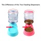 Automatic Pet Water Food Dispenser 3.8L Large Capacity Self-Dispensing Gravity Pet Feeder Waterer Cat Dog Feeding Bowl Drinking Water/Automatic Feeding Pet Supplies 1# Automatic Pet Water Food Dispenser 3.8L Large Capacity Self-Dispensing Gravity Pet Feeder Waterer Cat Dog Feeding Bowl Drinking Water/Automatic Feeding Pet Supplies 1#