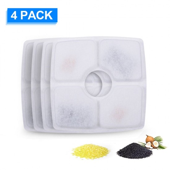 Cat Water Fountain Filters Replacement Filters for Cat Water Fountain 4PCS Cat Water Fountain Filters Replacement Filters for Cat Water Fountain 4PCS