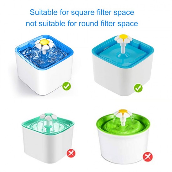Cat Water Fountain Filters Replacement Filters for Cat Water Fountain 4PCS Cat Water Fountain Filters Replacement Filters for Cat Water Fountain 4PCS
