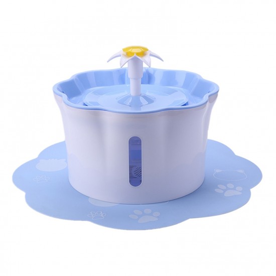 2.6L Automatic Pet Water Fountain Silent Drinking Electric Water Dispenser Feeder Bowl for Cats Dogs Multiple Pets with 1 Mat 2.6L Automatic Pet Water Fountain Silent Drinking Electric Water Dispenser Feeder Bowl for Cats Dogs Multiple Pets with 1 Mat