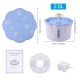 2.6L Automatic Pet Water Fountain Silent Drinking Electric Water Dispenser Feeder Bowl for Cats Dogs Multiple Pets with 1 Mat 2.6L Automatic Pet Water Fountain Silent Drinking Electric Water Dispenser Feeder Bowl for Cats Dogs Multiple Pets with 1 Mat
