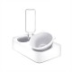 Pet Dog Cat Double Feeder Water Bowl Neck Protection Bowl 15 Degree Adjustable Pet Dog Cat Double Feeder Water Bowl Neck Protection Bowl 15 Degree Adjustable