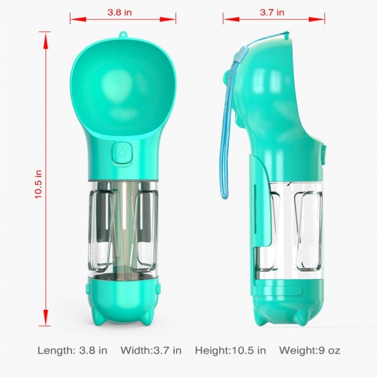 Dog Water Bottle for Walking Portable Pet Travel Water Dispenser Multi-Functional Water Cup with Poop Shovel Dog Water Bottle for Walking Portable Pet Travel Water Dispenser Multi-Functional Water Cup with Poop Shovel