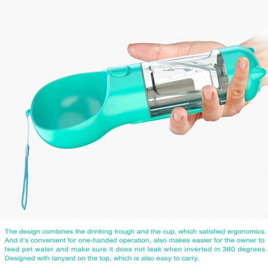 Dog Water Bottle for Walking Portable Pet Travel Water Dispenser Multi-Functional Water Cup with Poop Shovel Dog Water Bottle for Walking Portable Pet Travel Water Dispenser Multi-Functional Water Cup with Poop Shovel