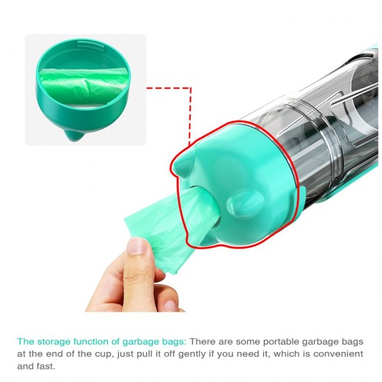 Dog Water Bottle for Walking Portable Pet Travel Water Dispenser Multi-Functional Water Cup Food Box with Poop Shovel Dog Water Bottle for Walking Portable Pet Travel Water Dispenser Multi-Functional Water Cup Food Box with Poop Shovel