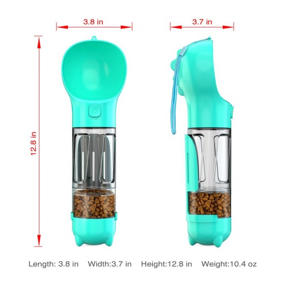 Dog Water Bottle for Walking Portable Pet Travel Water Dispenser Multi-Functional Water Cup Food Box with Poop Shovel Dog Water Bottle for Walking Portable Pet Travel Water Dispenser Multi-Functional Water Cup Food Box with Poop Shovel