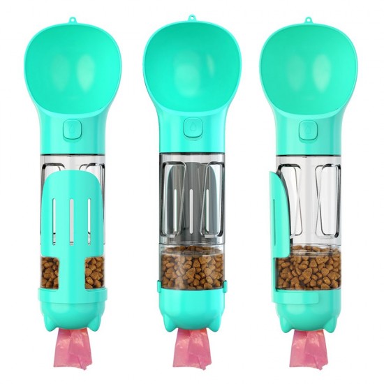 Dog Water Bottle for Walking Portable Pet Travel Water Dispenser Multi-Functional Water Cup Food Box with Poop Shovel Dog Water Bottle for Walking Portable Pet Travel Water Dispenser Multi-Functional Water Cup Food Box with Poop Shovel