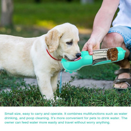 Dog Water Bottle for Walking Portable Pet Travel Water Dispenser Multi-Functional Water Cup Food Box with Poop Shovel Dog Water Bottle for Walking Portable Pet Travel Water Dispenser Multi-Functional Water Cup Food Box with Poop Shovel