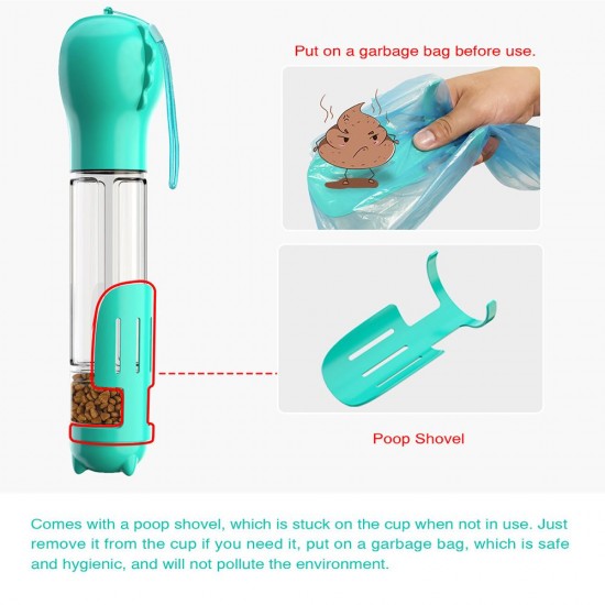Pet Water Bottle for Walking Outdoor Portable Dog Travel Water Bottle with Food Container Combo Pet Water bottle 500ML Detachable for Drinking and Eating Suitable for Cats and Puppy Pet Water Bottle for Walking Outdoor Portable Dog Travel Water Bottle with Food Container Combo Pet Water bottle 500ML Detachable for Drinking and Eating Suitable for Cats and Puppy