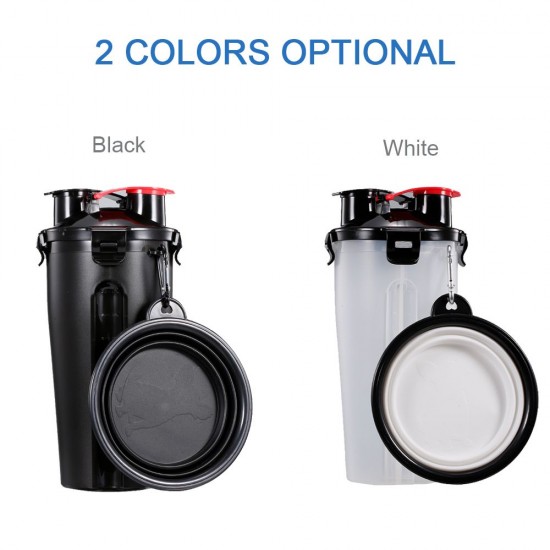 Dog Water Bottle for Walking 2 in 1 Travel Water Bottle with Collapsible Bowl Portable Water Dispenser Food Container for Hiking Parking Outdoor Dog Water Bottle for Walking 2 in 1 Travel Water Bottle with Collapsible Bowl Portable Water Dispenser Food Container for Hiking Parking Outdoor