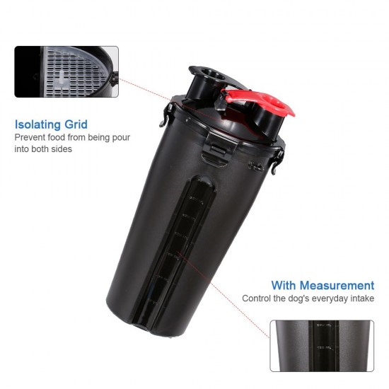 Dog Water Bottle for Walking 2 in 1 Travel Water Bottle with Collapsible Bowl Portable Water Dispenser Food Container for Hiking Parking Outdoor Dog Water Bottle for Walking 2 in 1 Travel Water Bottle with Collapsible Bowl Portable Water Dispenser Food Container for Hiking Parking Outdoor