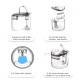 Cat Water Fountain Dog Water Dispenser 1.8L Super Quiet Automatic Pet Drinking Fountain with Faucet Transparent Design Cat Water Fountain Dog Water Dispenser 1.8L Super Quiet Automatic Pet Drinking Fountain with Faucet Transparent Design