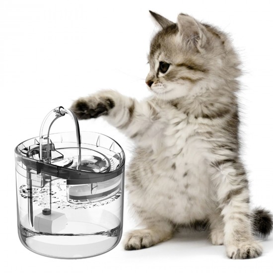 Cat Water Fountain Dog Water Dispenser 1.8L Super Quiet Automatic Pet Drinking Fountain with Faucet Transparent Design Cat Water Fountain Dog Water Dispenser 1.8L Super Quiet Automatic Pet Drinking Fountain with Faucet Transparent Design
