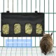 Rabbit Feeder Bags Guinea Pigs Hay Bag Long Wear Feeder Bag Hanging Feeding Device with 4 Holes Rabbit Feeder Bags Guinea Pigs Hay Bag Long Wear Feeder Bag Hanging Feeding Device with 4 Holes