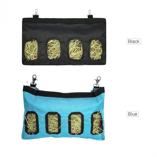 Rabbit Feeder Bags Guinea Pigs Hay Bag Long Wear Feeder Bag Hanging Feeding Device with 4 Holes Rabbit Feeder Bags Guinea Pigs Hay Bag Long Wear Feeder Bag Hanging Feeding Device with 4 Holes