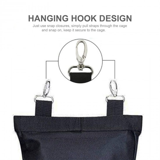 Rabbit Feeder Bags Guinea Pigs Hay Bag Long Wear Feeder Bag Hanging Feeding Device with 4 Holes Rabbit Feeder Bags Guinea Pigs Hay Bag Long Wear Feeder Bag Hanging Feeding Device with 4 Holes