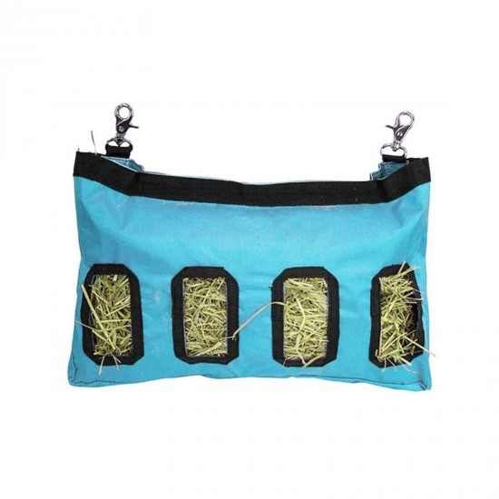 Rabbit Feeder Bags Guinea Pigs Hay Bag Long Wear Feeder Bag Hanging Feeding Device with 4 Holes Rabbit Feeder Bags Guinea Pigs Hay Bag Long Wear Feeder Bag Hanging Feeding Device with 4 Holes