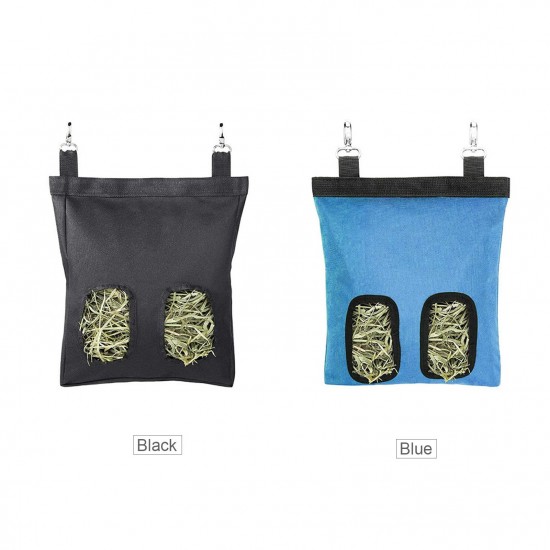 Rabbit Hay Feeder Bags Guinea Pigs Hay Bag Long Wear Feeder Bag Hanging Feeding Device with 2 Holes for Small Animals Feeding Supply Rabbit Hay Feeder Bags Guinea Pigs Hay Bag Long Wear Feeder Bag Hanging Feeding Device with 2 Holes for Small Animals Feeding Supply