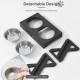 Adjustable Elevated Dog Bowl Table with Double Stainless Steel Bowl Raised Dogs Stand for Cat Pet Antislip Detachable Water Feeder Adjustable Elevated Dog Bowl Table with Double Stainless Steel Bowl Raised Dogs Stand for Cat Pet Antislip Detachable Water Feeder