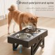 Adjustable Elevated Dog Bowl Table with Double Stainless Steel Bowl Raised Dogs Stand for Cat Pet Antislip Detachable Water Feeder Adjustable Elevated Dog Bowl Table with Double Stainless Steel Bowl Raised Dogs Stand for Cat Pet Antislip Detachable Water Feeder