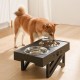 Adjustable Elevated Dog Bowl Table with Double Stainless Steel Bowl Raised Dogs Stand for Cat Pet Antislip Detachable Water Feeder Adjustable Elevated Dog Bowl Table with Double Stainless Steel Bowl Raised Dogs Stand for Cat Pet Antislip Detachable Water Feeder