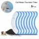 8pcs Filters for 61OZ/1.8L Transparent Cat Water Fountain Filters Pet Fountain Activated Carbon Filter Replacement Filter for Cat Fountain 8pcs Filters for 61OZ/1.8L Transparent Cat Water Fountain Filters Pet Fountain Activated Carbon Filter Replacement Filter for Cat Fountain